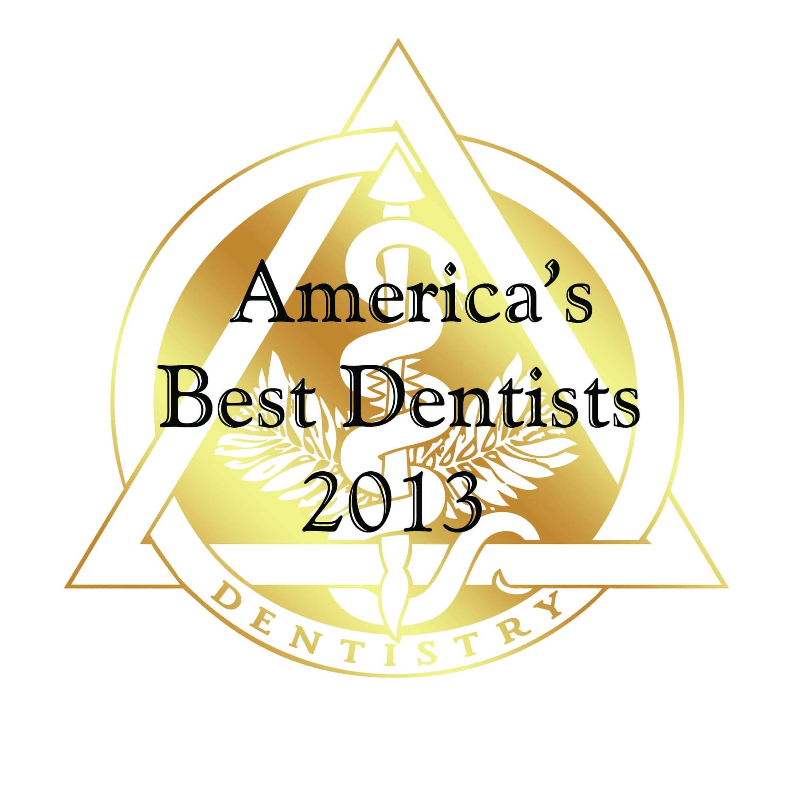 America's Best Dentist Award 2013  Rudnick Dentistry