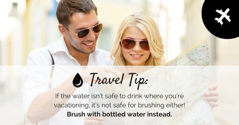 Maintain healthy teeth while traveling with these simple tips.